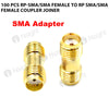 100 PCS RP-SMA/SMA Female to RP SMA/SMA Female Coupler Joiner