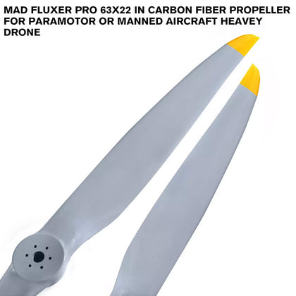 FLUXER PRO 63X22 In Carbon Fiber Propeller For Paramotor Or Manned Aircraft Heavey Drone