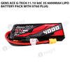 Gens Ace G-Tech 11.1V 60C 3S 4000mAh Lipo Battery Pack With XT60 Plug