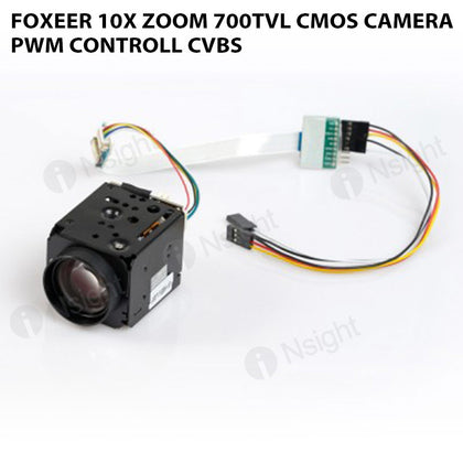 Foxeer 10x Zoom 700TVL CMOS Camera PWM Controll CVBS