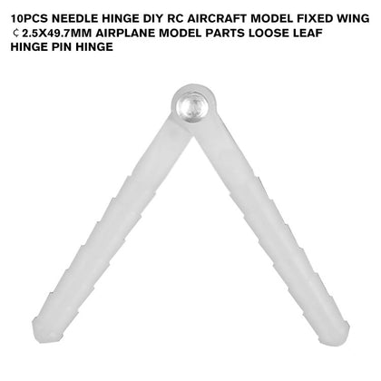 10PCS Needle hinge DIY RC aircraft model Fixed wing ￠2.5x49.7MM Airplane model parts Loose Leaf Hinge Pin Hinge