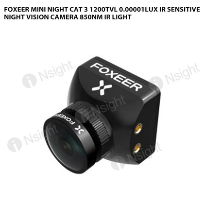 Foxeer Mini Night Cat 3 1200TVL 0.00001Lux IR Sensitive Night Vision Camera 850nm IR Light