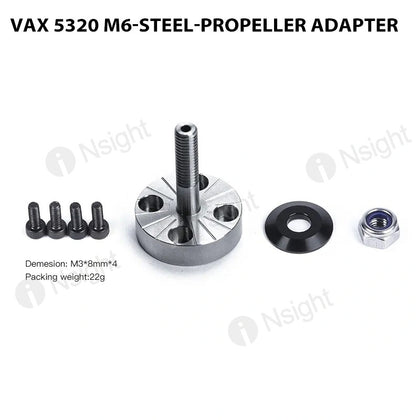 VAX 5320 M6-steel-Propeller Adapter