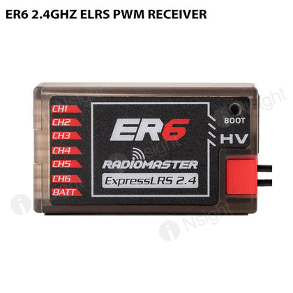 ER6 2.4GHz ELRS PWM Receiver