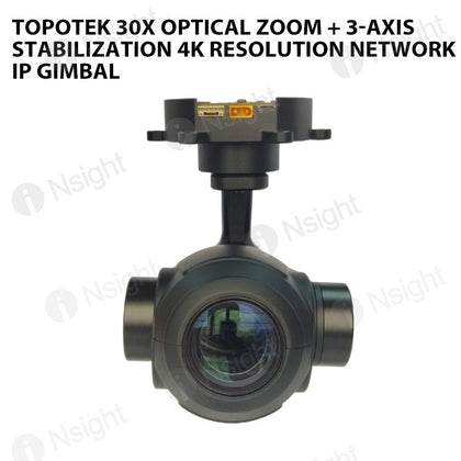 Topotek KIP30S4K 30x Optical Zoom + 3-Axis Stabilization 4K Resolution Network IP Gimbal
