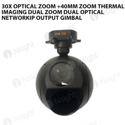30xoptical zoom +40mm Zoom thermal imaging dual zoom dual optical networkIP Output Gimbal