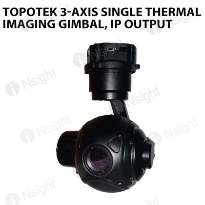 Topotek SIP640G 3-Axis single thermal imaging gimbal, IP output