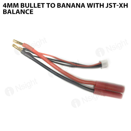 4mm Bullet To Banana With JST-XH Balance