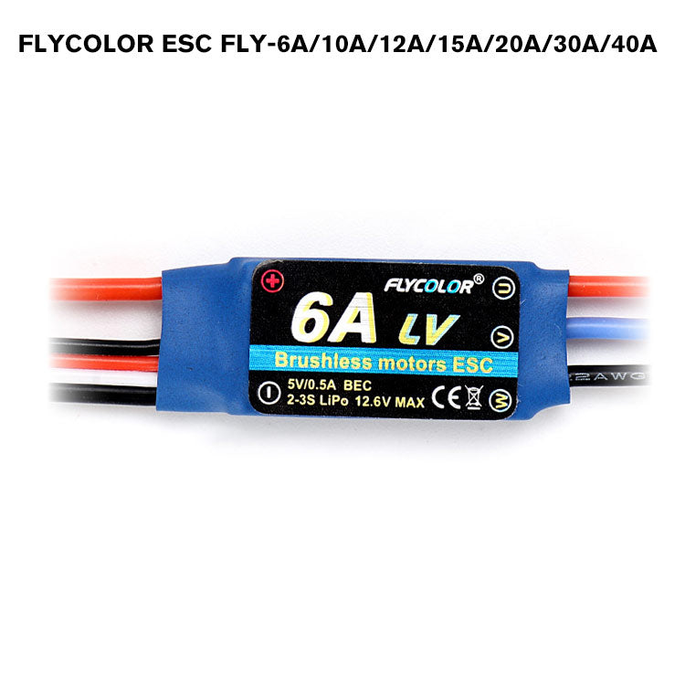 FLYCOLOR ESC Fly-6A/10A/12A/15A/20A/30A/40A