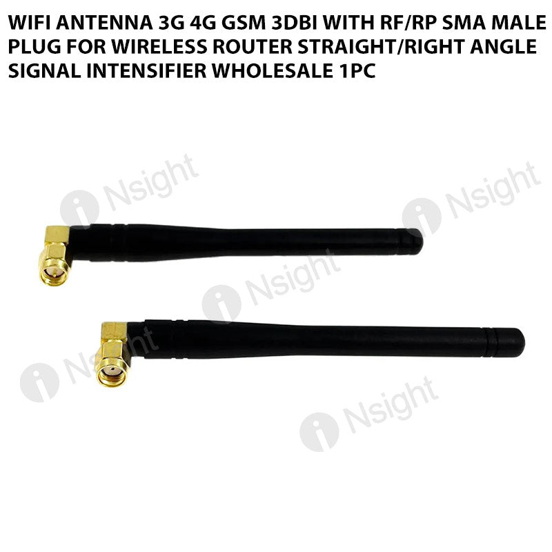 Wifi Antenna 3G 4G GSM 3dBi with RF/RP SMA Male Plug for Wireless Router Straight/Right Angle Signal Intensifier Wholesale 1pc
