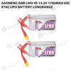 GAONENG GNB LiHV 4S 15.2V 1700mAh 60C XT60 LiPo Battery LongRange