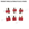 Deans(T) Male & Female Plug (3 Pairs)