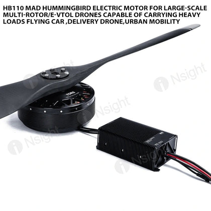 HB110 MAD Hummingbird electric motor for large-scale multi-rotor/e-VTOL drones capable of carrying heavy loads flying car ,delivery drone,urban mobility