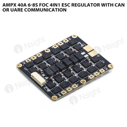 AMPX 40A 6-8S FOC 4in1 ESC Regulator with CAN or UARE Communication