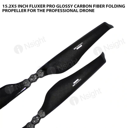 15.2x5 Inch FLUXER Pro Glossy Carbon fiber folding propeller for the professional drone