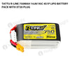 Tattu 750mAh 4S 95C 14.8V R-Line Lipo Battery Pack With XT30 Plug