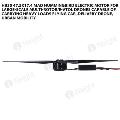 HB30 47.5X17.4 MAD Hummingbird electric motor for large-scale multi-rotor/e-VTOL drones capable of carrying heavy loads flying car ,delivery drone,urban mobility