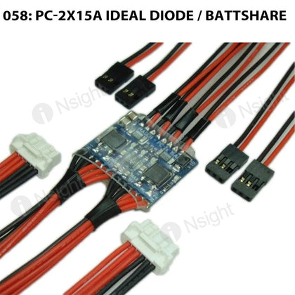 058: PC-2x15A Ideal Diode / BattShare
