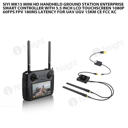 SIYI MK15 Mini HD Handheld Ground Station Enterprise Smart Controller