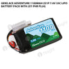 Gens Ace Adventure 1100mAh 2S1P 7.4V 35C Lipo Battery Pack With JST-PHR Plug