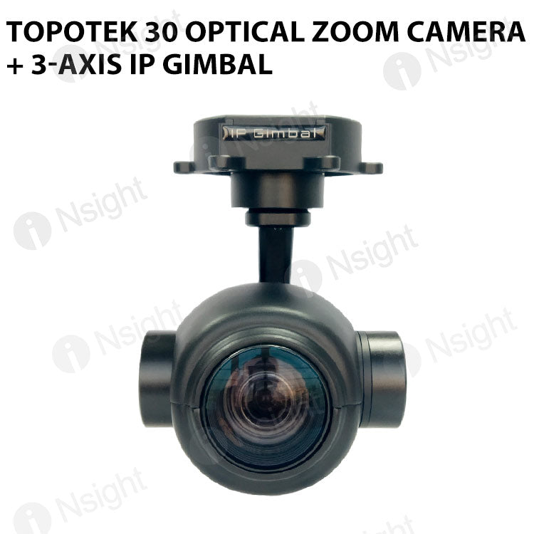 Topotek SIP30S90 30 Optical Zoom Camera + 3-axis IP Gimbal