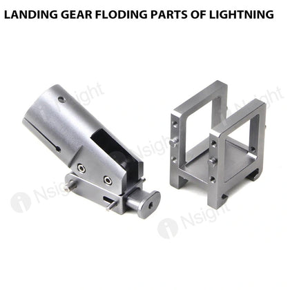 Landing gear floding parts of lightning