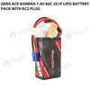 Gens Ace 850mAh 2S 7.4V 60C Lipo Battery Pack With EC2 Plug