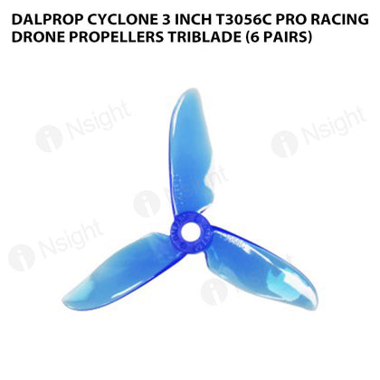 DALPROP cyclone 3 Inch T3056C Pro Racing Drone Propellers Triblade (6 Pairs)