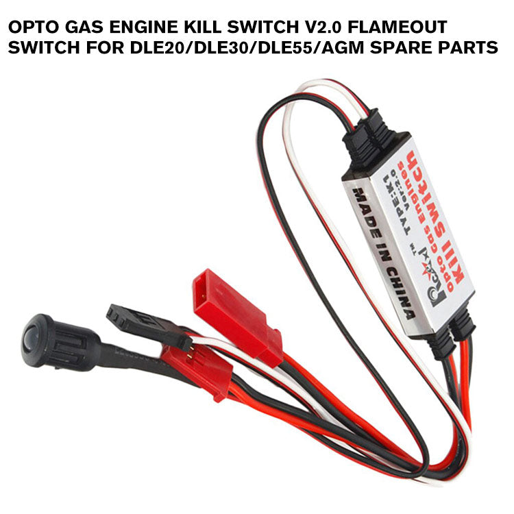 Opto Gas Engine Kill Switch V2.0 Flameout Switch for DLE20/DLE30/DLE55 ...
