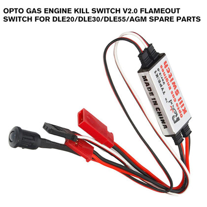 Opto Gas Engine Kill Switch V2.0 Flameout Switch for DLE20/DLE30/DLE55/AGM Spare Parts