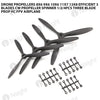 Drone Propellers 8x6 9x6 10x6 11x7 13x8 Efficient 3 Blades CW Propeller Spinner 1/2/4PCS Three Blade Prop RC FPV Airplane