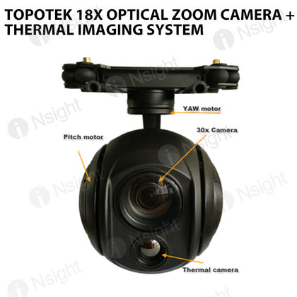 Topotek 18x Optical Zoom Camera + Thermal Imaging System