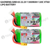 GAONENG GNB 6S 22.2V 1300mAh 120C XT60 LiPo Battery