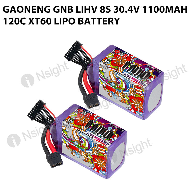 GAONENG GNB LiHV 8S 30.4V 1100mAh 120C XT60 LiPo Battery