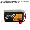 Tattu 28000mAh 22.2V 25C 6S1P Lipo Battery Pack With AS150 +XT150 Plug