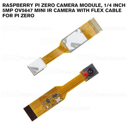 Arducam Spy Raspberry Pi Zero Camera Module, 1/4 Inch 5MP OV5647 Mini IR camera with Flex Cable for pi zero