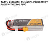 Tattu 2300mAh 75C 4S1P Lipo Battery Pack With XT60 Plug