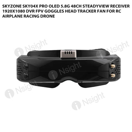 Skyzone SKY04X PRO OLED 5.8G 48CH Steadyview Receiver 1920X1080 DVR FPV Goggles Head Tracker Fan for RC Airplane Racing Drone