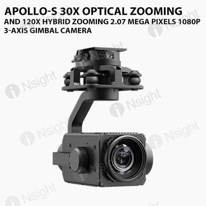 Apollo-S 30X optical zooming and 120X hybrid zooming 2.07 Mega Pixels 1080P 3-Axis Gimbal Camera