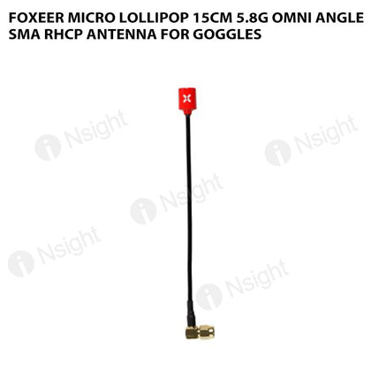 Foxeer Micro Lollipop 15cm 5.8G Omni Angle SMA RHCP Antenna for Goggles