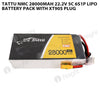 Tattu NMC 28000mAh 22.2V 5C 6S1P Lipo Battery Pack With XT90S Plug