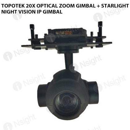 Topotek 20x Optical Zoom Gimbal + Starlight Night Vision IP Gimbal