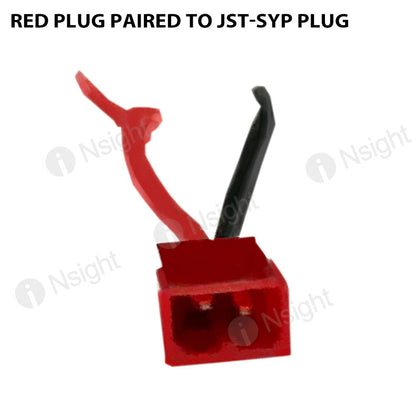 Red Plug Paired To JST-SYP Plug