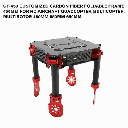GF-450 Customized carbon fiber foldable frame 450mm for RC Aircraft quadcopter,multicopter,multirotor 450mm 550mm 650mm