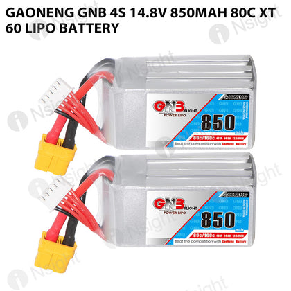 GAONENG GNB 4S 14.8V 850mAh 80C XT60 LiPo Battery