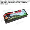 Gens Ace G-Tech Adventure 5000mAh 7.4V 2S1P 100C HardCase Lipo Battery Pack 24# With Deans Plug