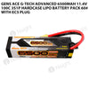 Gens Ace G-Tech Advanced 6500mAh 11.4V 100C 3S1P HardCase Lipo Battery Pack 60# With EC5 Plug