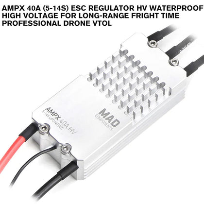 AMPX 40A (5-14S) ESC Regulator HV Waterproof High Voltage For Long-Range Fright Time Professional Drone VTOL
