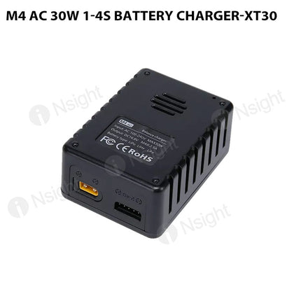 M4 AC 30W 1-4S Battery Charger-XT30