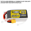 Tattu R-Line Version 5.0 1200mAh 6S 150C 22.2V Lipo Battery Pack With XT60 Plug